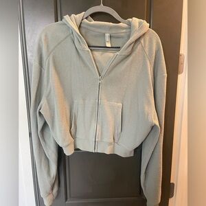 SKIMS ribbed cropped jacket